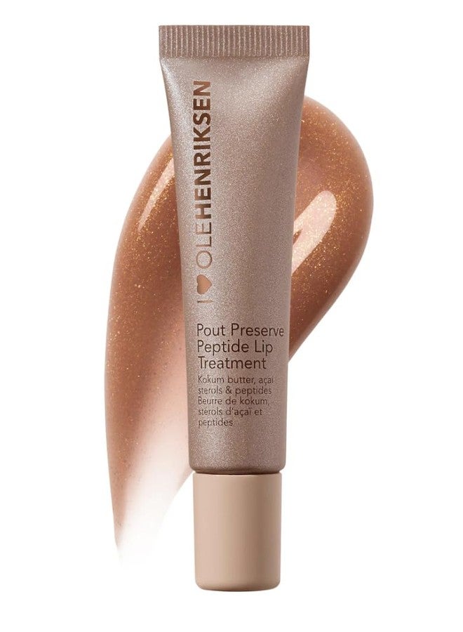 Ole Henriksen OLEHENRIKSEN Pout Preserve Hydrating Peptide Lip Treatment, Creme Brulee Glimmer - Image 1